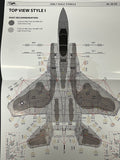 PK48-001 F-15 Eagle Early Stencils