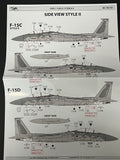 PK48-001 F-15 Eagle Early Stencils