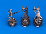 48297 Saab J35 Draken Landing Gear and Wheel Set