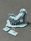48209 ESCAPAC 1C-3 Ejection Seat with Covered D Ring Cable (1) Smooth Parachute Pack