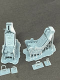 32032 ESCAPAC 1C-3 Early w/ covered D Ring wire (2) wrinkled parachute Pack