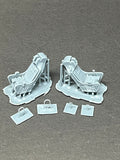 48210 ESCAPAC 1C-3 ejection seat with uncovered D Ring cable. Smooth parachute Pack (2)