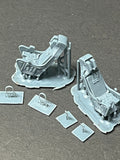 48210 ESCAPAC 1C-3 ejection seat with uncovered D Ring cable. Smooth parachute Pack (2)