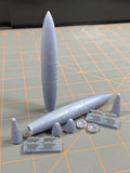 48126 300 Gallon Drop Tanks with 4 tail options For A-4, A-7, A-1, Harrier II, F4D, S-3 etc