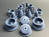 48160 A-10 Warthog Engine Inlet and exhaust combo set (Academy)