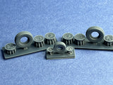 48147 F-16A(late)/F-16C Block 25 wheels (no manufacturer on tire side wall) (Kinetic)
